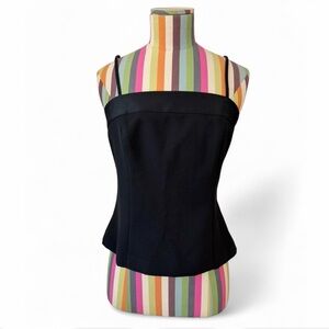 Vintage 90s Breakin’ Loose Elevated Basic Satin Trim Corset Style Tank Top